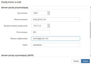 Konfiguracja serwera poczty przychodzącej IMAP. Jak skonfigurować IMAP?