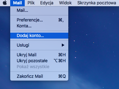 Jak skonfigurować pocztę na macbook